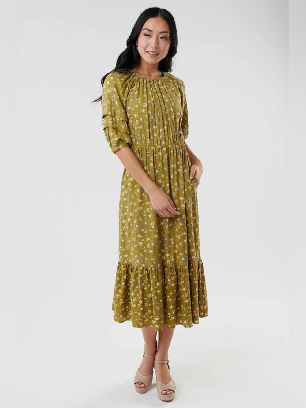 Sweetsalt Floral Midi Dress Size 10